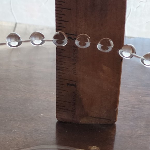 Imperial Glass Candlewick Handled Heart Shaped Bowl 5" bubble edge dish vintage - Picture 11 of 11